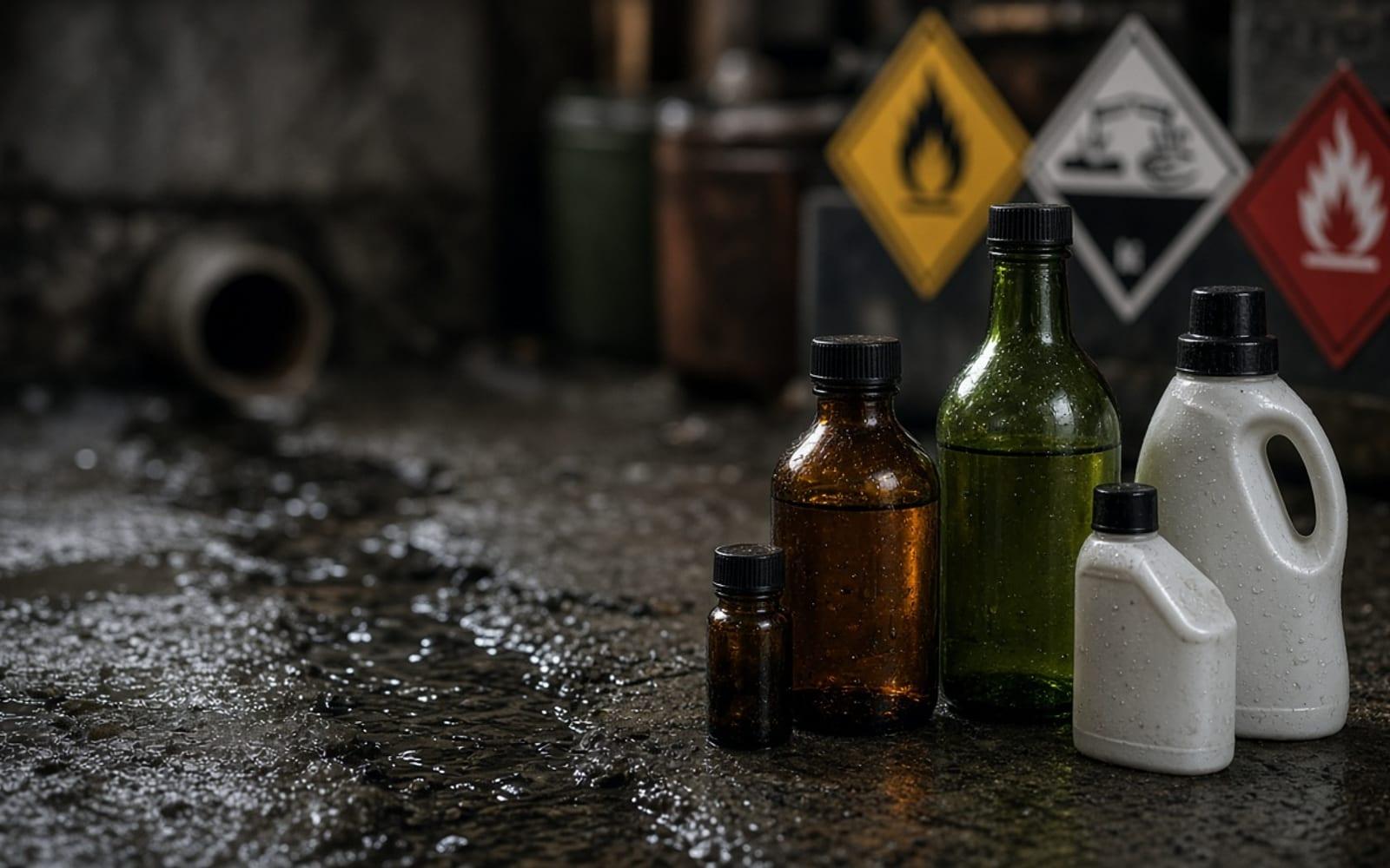 Chemikalia i środki czystości – szkodliwe substancje w ściekach